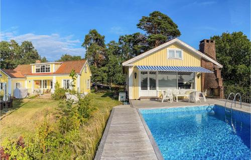 Nice Home In Frjestaden With House Sea View